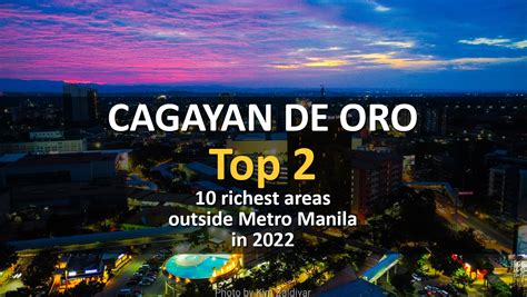 CAGAYAN DE ORO POSTS 2ND HIGHEST PER CAPITA GDP .